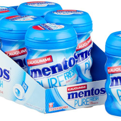 Mentos 曼妥思 口香糖纯新鲜薄荷，6盒口香糖糖衣片，薄荷味，无糖