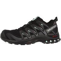 SALOMON 成人 女性 Xa Pro 3d 越野跑鞋 L39326900 越野跑鞋 防水 运动 BlackMagnetFair Aqua 尺码10