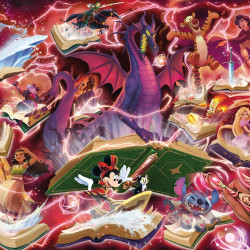 成人拼图 1000 片 - Disney Lorcana - 王国的闪光:红宝石