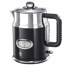 Russell Hobbs 英国领豪 电水壶 21671-70 1.7升 2400W 速热功能，复古式水温显示，料位标记，优化的倒嘴，复古式茶壶，复古黑色