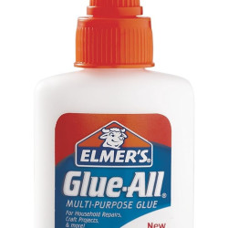 ELMER'S 多用途白胶 37ml液体胶水 纸张木材陶瓷皮革粘合 安全无毒速干配方 手工制作修补项目专用 厨房工作室车库适用