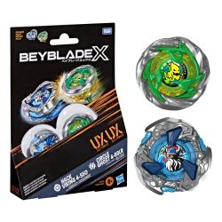 X Circle Ghost 4-60LR UX & Hack Viking 4-55O UX Takara Tomy 双套装,带 2 个右旋上衣,战斗上衣游戏玩具,适合 8 岁以上儿童