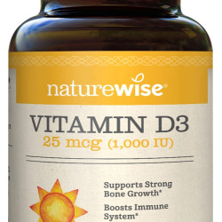 naturewise 维生素D3软胶囊 1000IU 30粒 成人免疫骨骼健康