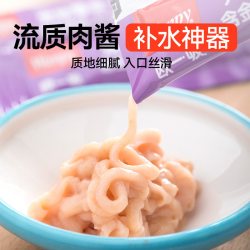 顽皮 100支猫条wanpy顽皮欧一吸猫条猫零食猫湿粮罐成猫幼猫