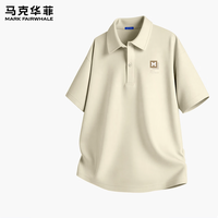 马克华菲 男士珠地棉短袖polo衫
