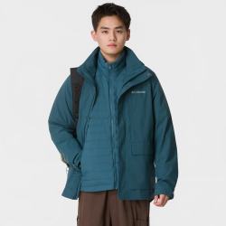 Columbia 男装 2026秋季新款户外运动服羽绒内胆三合一冲锋衣夹克外套 WE7048429 S