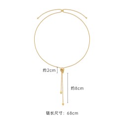 小心诗 缠绕丝带项链 金色 OBNEE044-K1P1-G01MU