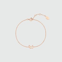 移动端：AGATHA 瑷嘉莎 玫瑰金镂空小狗手链 15-18cm 0242023-136-TU