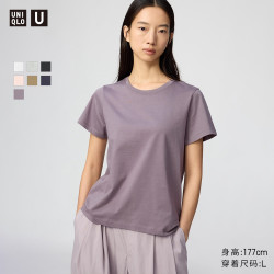 优衣库 SUPIMA COTTON短袖T恤优衣库女装合作款/圆领纯棉打底内搭483461