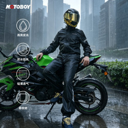 MOTOBOY 四季骑行雨衣轻薄透气机车夏季分体骑行雨衣防暴衣套装