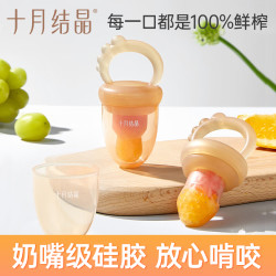 十月结晶 婴儿水果咬咬袋果蔬乐宝宝吃水果神器咬玩乐牙胶磨牙棒