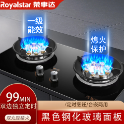 荣事达 燃气灶煤气灶双灶家用台式嵌入式天然气液化气