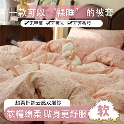 Princess wools 亲肤被套 单件 学生宿舍单人被罩 家用双人四季被子套