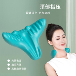 颈椎按摩器护颈椎颈部按摩枕肩枕头家用便携神器纤维
