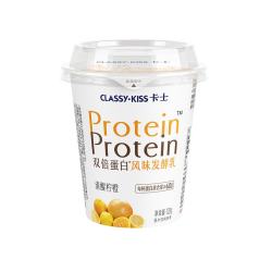 卡士 双倍蛋白清醒柠橙128g*4杯 低温酸奶 风味发酵乳