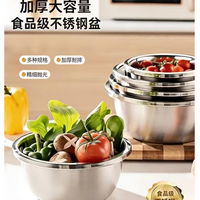 金汤银饺 奥氏体不锈钢调料盆 26cm+24cm+22cm3件套