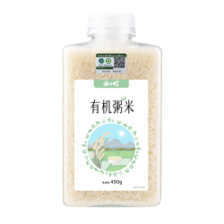 禾小町 有机小粒粥米 450g 瓶装