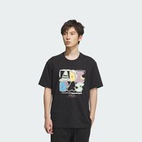 adidas 情侣款纯棉圆领短袖T恤男女夏季adidas阿迪达斯官方outlets轻运动