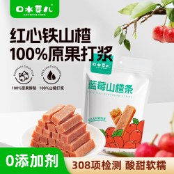口水芽儿 蓝莓山楂条 120g 独立包装