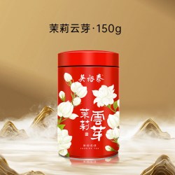 吴裕泰 红罐云芽茉莉花茶 茶叶茉莉绿茶 浓香型150g/罐