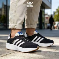 adidas 新款经典三道杠厚底增高百搭舒适休闲运动鞋JI0836