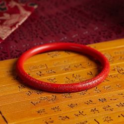 庆祥泰 紫金砂手镯 60mm 朱砂手镯
