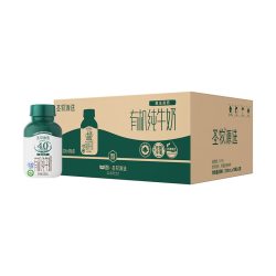 圣牧 猫超臻选4.0有机纯牛奶200ml*20瓶圣牧早餐奶高钙全脂牛奶礼盒装