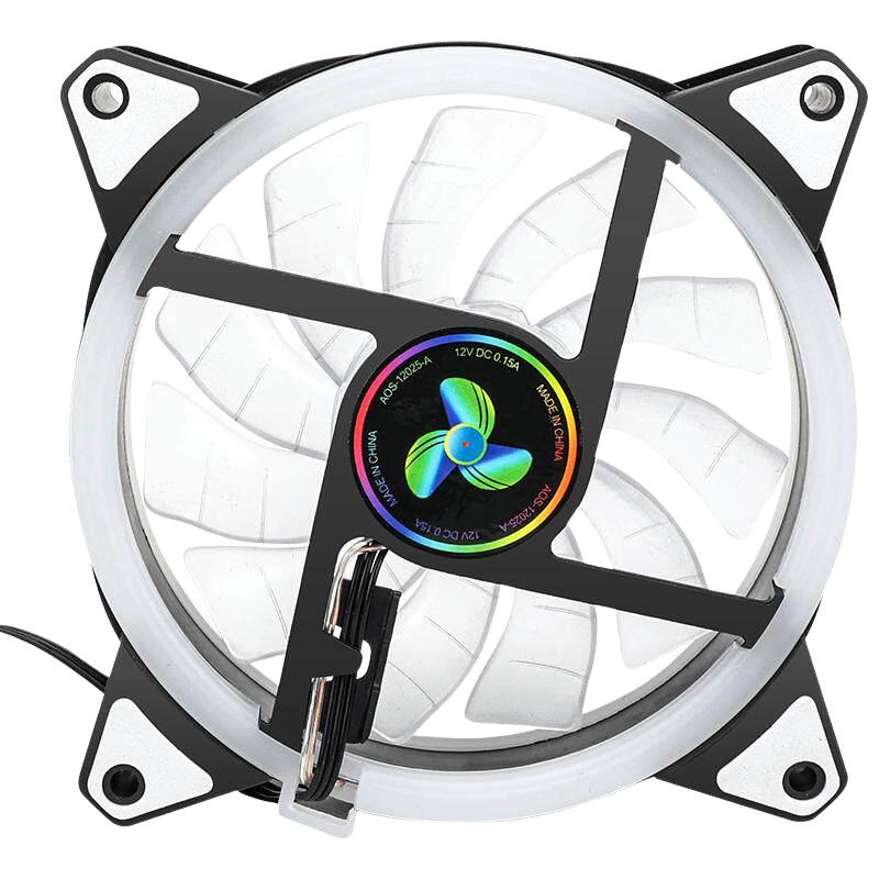宇宙悍将 RBG-12CM RGB 双光圈 120mm 机箱散热风扇 单个装