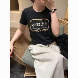 Rock Cloud 岩云 夏季女款凉感纱面料透气吸湿防晒T恤