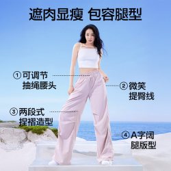 SIINSIIN 轻盈工装裤女夏薄款速干休闲宽松冲锋裤夏季百搭裤子