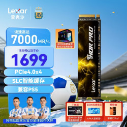 雷克沙 THOR PRO 雷神系列 2TB SSD固态硬盘 M.2接口(NVMe协议) PCIe 4.0x4 传输速度7000MB/s 游戏装机