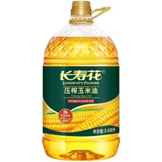 长寿花 非转基因玉米胚芽压榨玉米油 3.68L