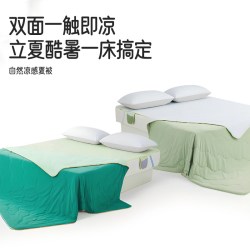 眠轻悠 双面即凉  立夏酷暑化纤被  可机洗空调被