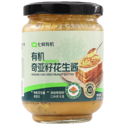 七鲜 有机奇亚籽颗粒花生酱 200g