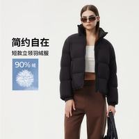 坦博尔 TBF530378Z 泡芙宽松短款羽绒服 黑色 XS