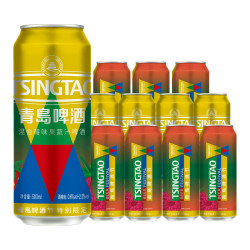 青岛啤酒 混合莓味果蔬汁啤酒 500ml×12听