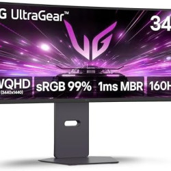 LG 34G600A-B 34" 2K 160Hz 曲面显示器