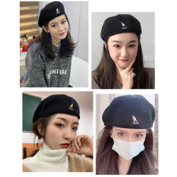 KANGOL 袋鼠 男女同款 针织贝雷帽 经典刺绣小标