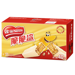 雀巢 脆脆鲨威化饼干 744g 芝士味40条*1盒