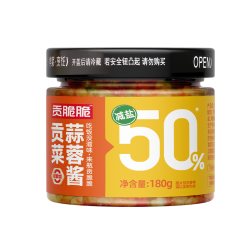 贡脆脆 贡菜蒜蓉酱 180g 瓶装