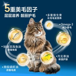 Cute Glutton猫用深海鱼油美毛护肤增强免疫宠物营养补充剂