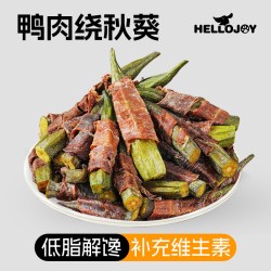旺小食 狗零食鸭肉绕秋葵60g