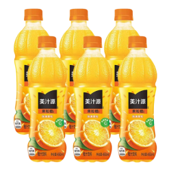 美汁源 Coca-Cola 可口可乐 美汁源果粒橙 果味果汁饮料 450ml*6瓶