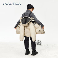 诺帝卡 男童石墨烯发热加厚羽绒服 米色 140cm