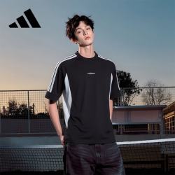 adidas 男款运动T恤