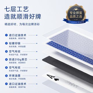 掼圣 四色细长扑克牌