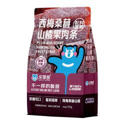 乐享熊 桑葚山楂条505g无添加剂0香精色素蜜饯山楂条片儿童酸甜精选零食 桑葚山楂条505g*1袋