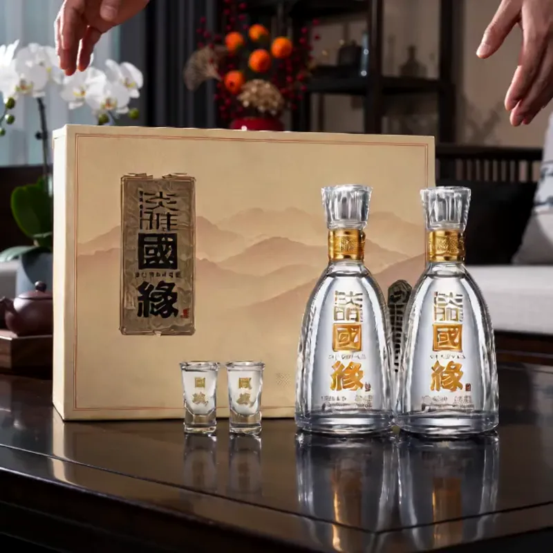 今日必买:今世缘 国缘淡雅礼盒 42%vol 浓香型白酒 500ml*2瓶