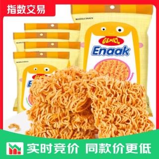 GEMEZ Enaak GEMEZ印尼进口小鸡干脆面 方便面 干吃面休闲零食 烧烤鸡肉味16g* 烧烤鸡肉味4包