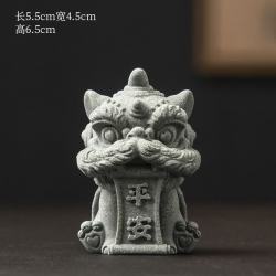 艾格辰 国潮醒狮茶宠摆件吉祥物